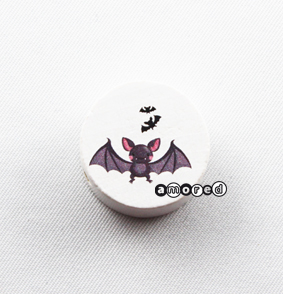 Fledermaus Scheibe weiss *by Simi*