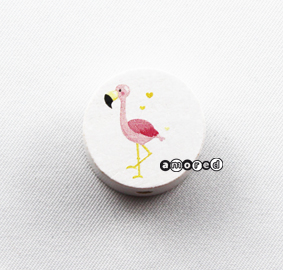 Flamingo Scheibe weiss *by Simi*
