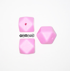Beissmotiv Diamant Hexagon rosa 