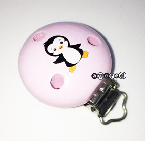 Motivclip Pinguin rosa