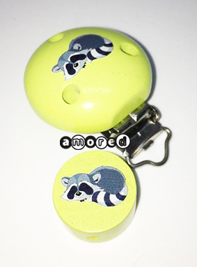 Mini-Set Wachbär lemon 