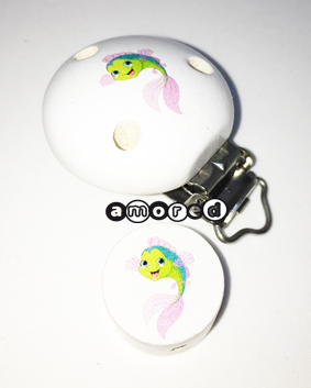 Mini-Set Fisch weiss 