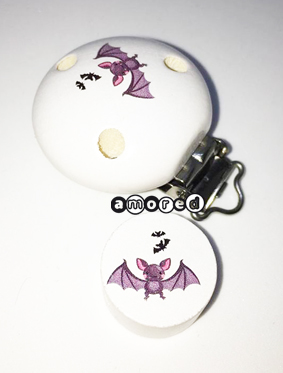 Mini-Set Fledermaus weiss 