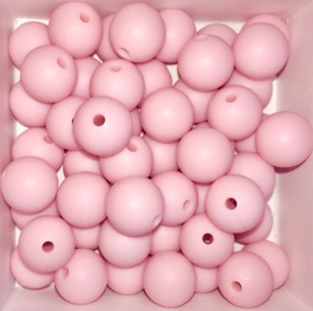 Silikon-Perlen pastellrosa