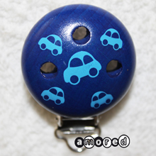 Motivclip Auto dunkelblau