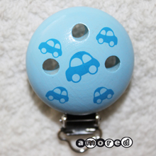Motivclip Auto babyblau 