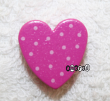 gepunktete Herzli modern pink  