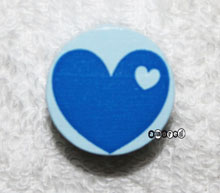 Motivscheiben Herz in Herz babyblau