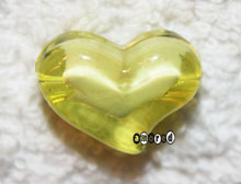 Acryl Herzli klein gelb