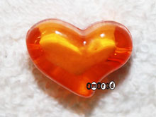 Acryl Herzli klein orange