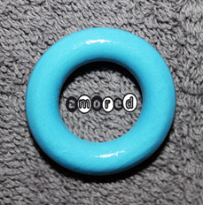 Holzringe klein skyblau