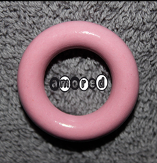 Holzringe klein babyrosa