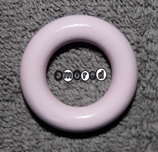 Holzringe klein rosa