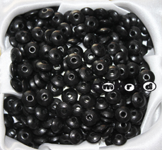 Holzlinsen schwarz