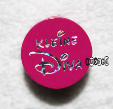 Glitzerscheiben Kleine Diva dunkelpink