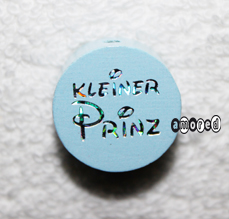 Glitzerscheiben Kleiner Prinz babyblau