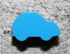Auto Uni klein mittelblau