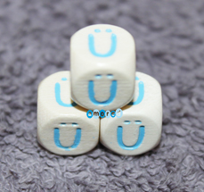 Comic Sans blau Ü