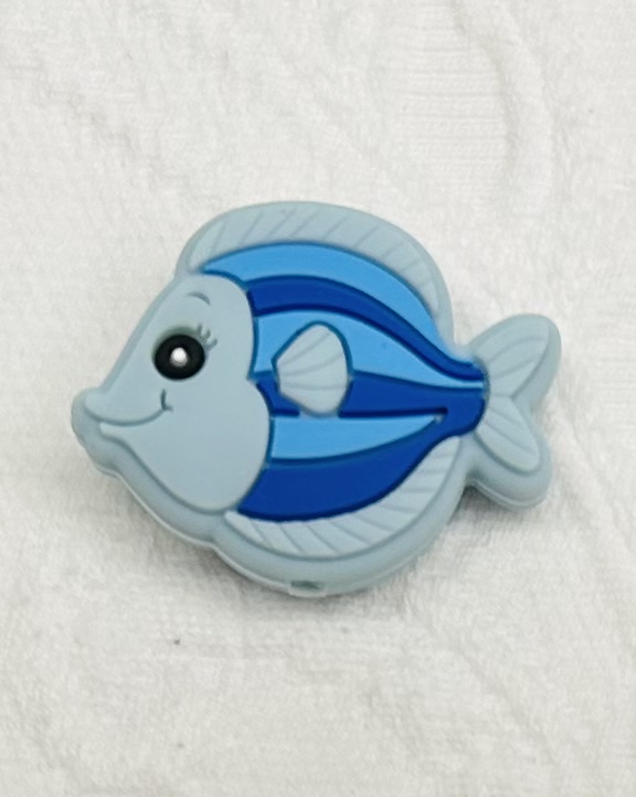 Beissmotiv Fisch babyblau