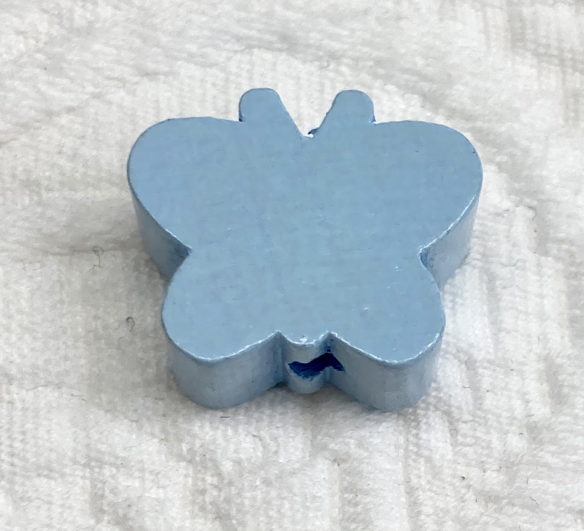 Schmetterlinge uni mini babyblau