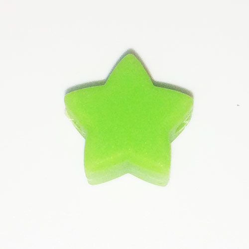 Beissmotiv Mini Sternli gelbgrün                              	 