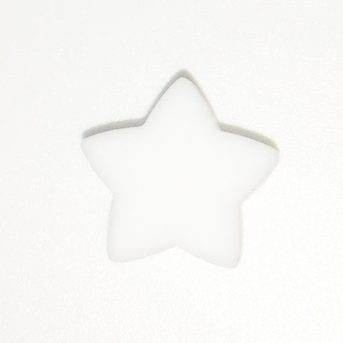 Beissmotiv Mini Sternli weiss    