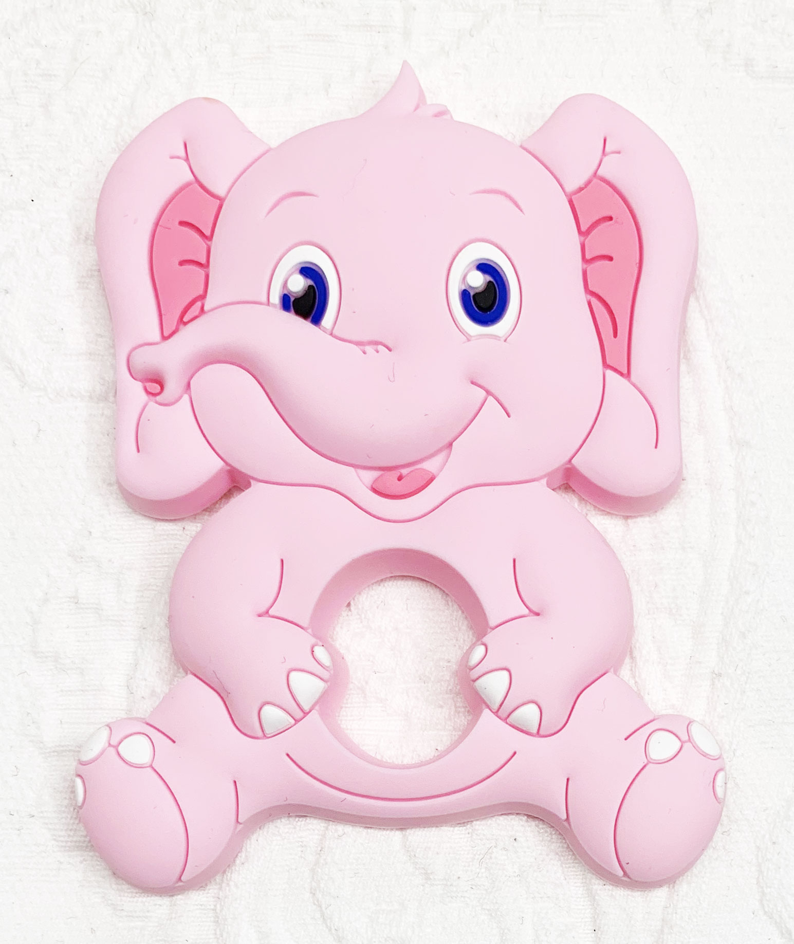 Beissanhänger Elefant babyrosa