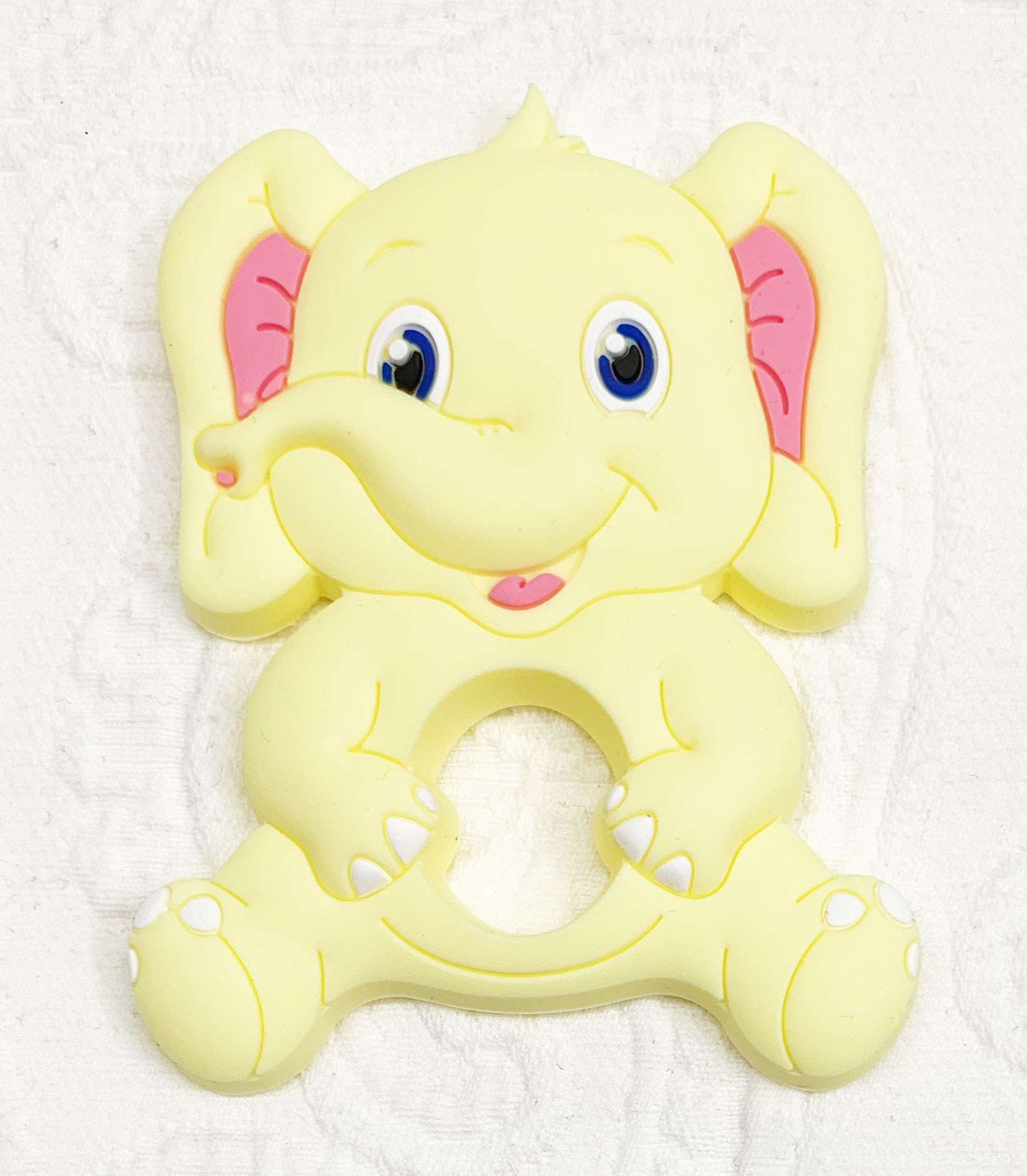 Beissanhänger Elefant pastellgelb  