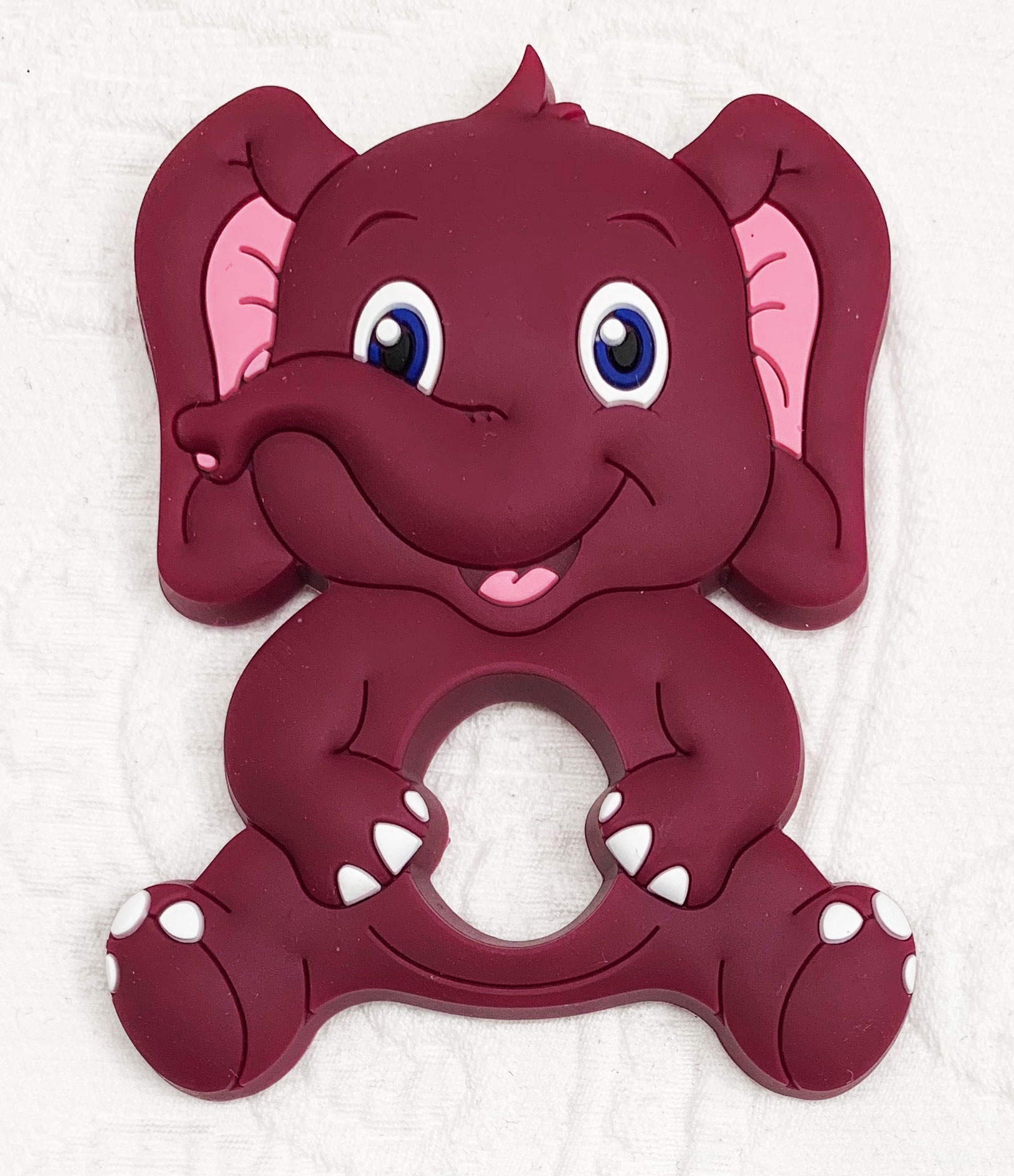 Beissanhänger Elefant Rotwein 