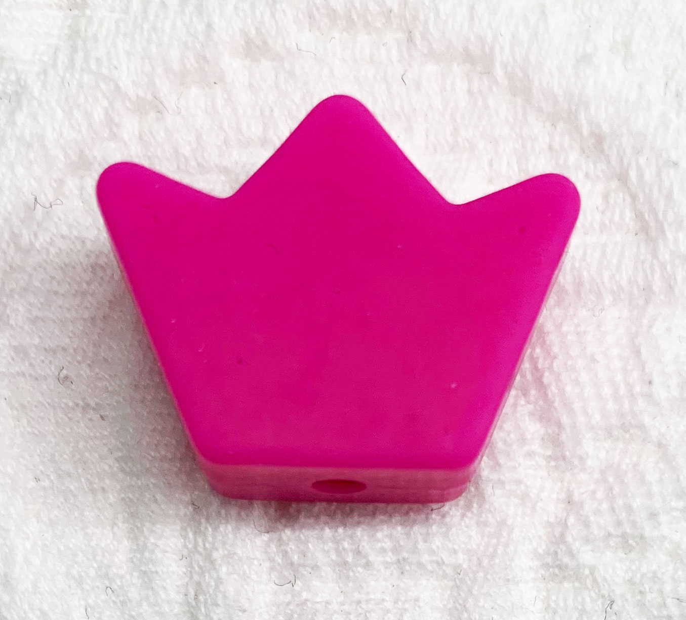 Beissmotiv Krone midi dunkelpink 