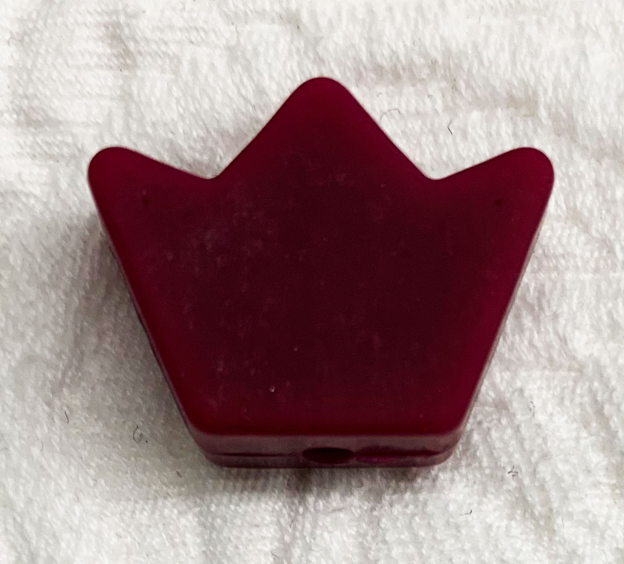 Beissmotiv Krone midi rotwein 