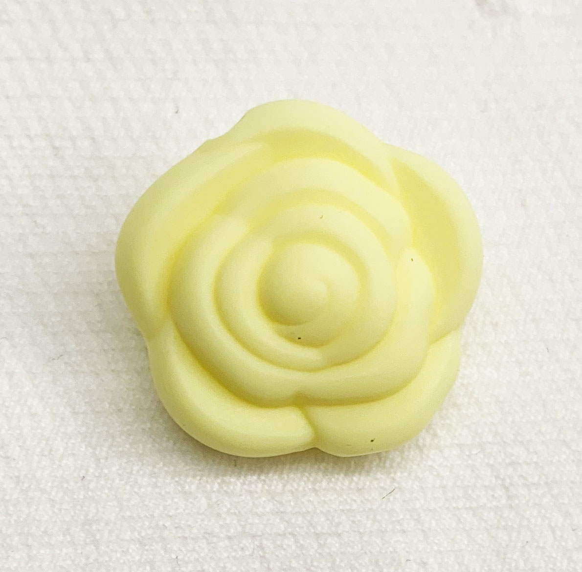 Beissmotiv Rose pastellgelb 