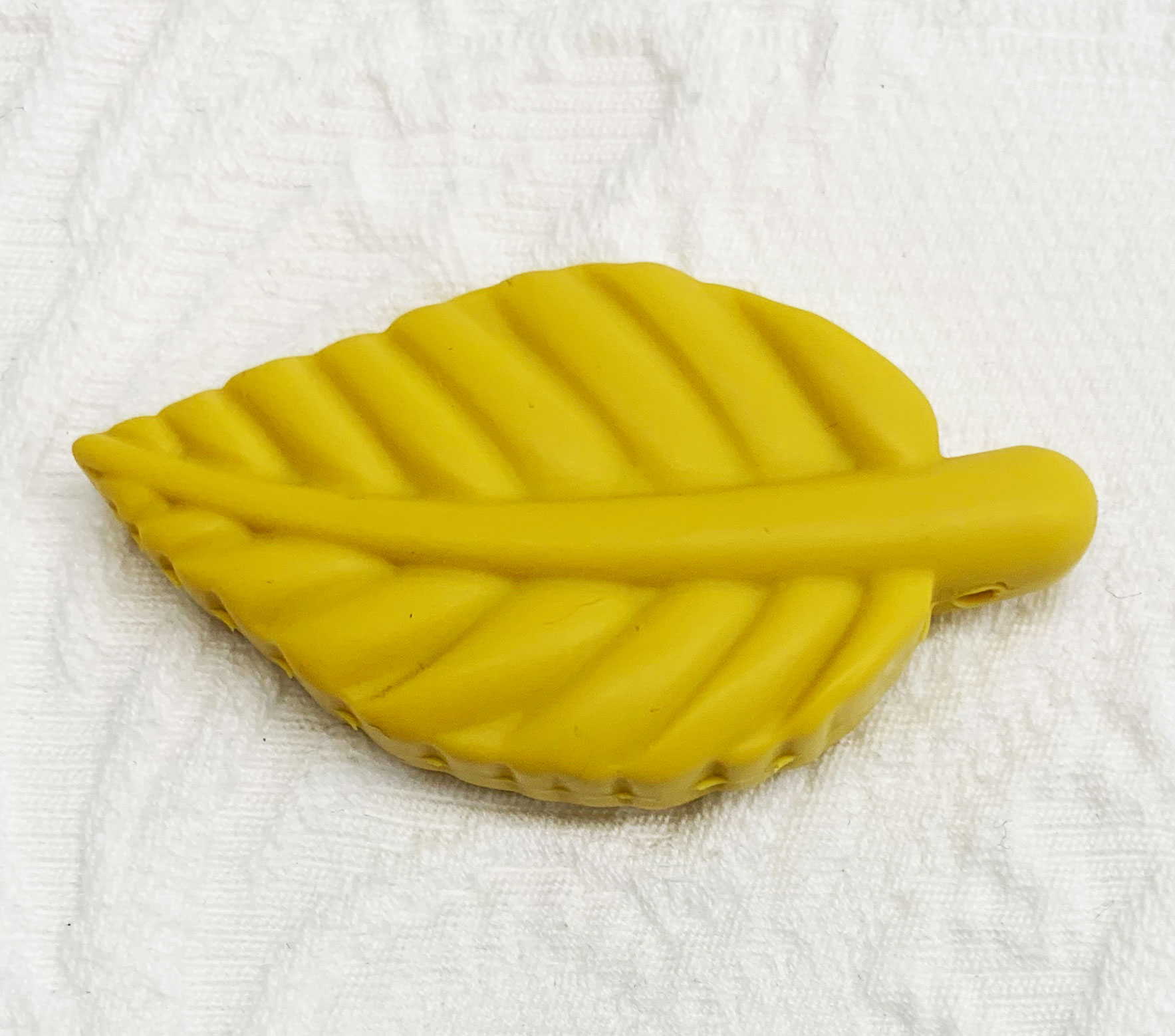 Silikon Blatt Gross Hängend senfgelb 