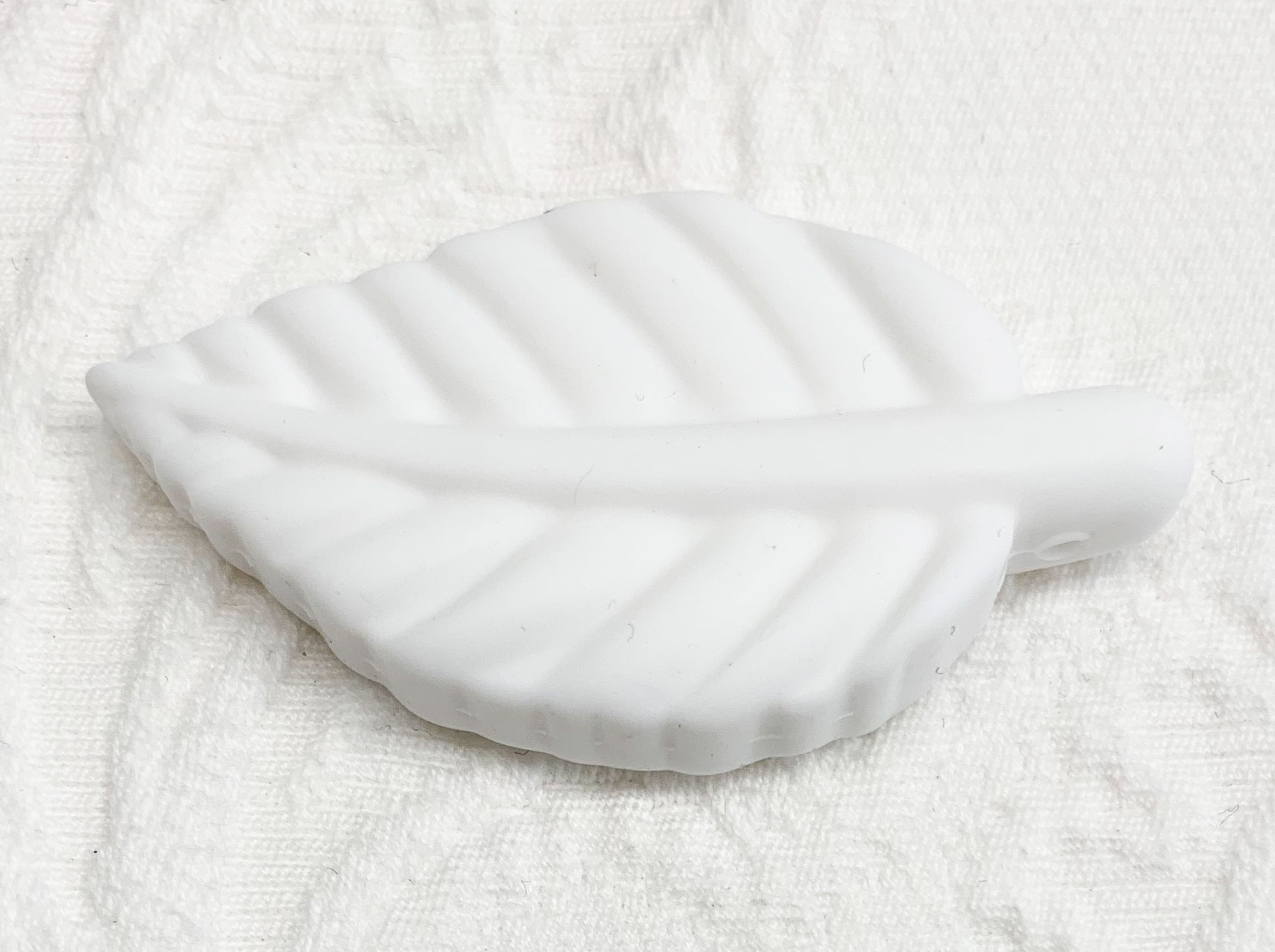 Silikon Blatt Gross Hängend weiss 
