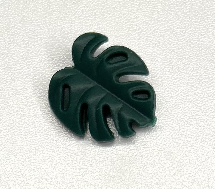 3D Blatt „Monstera“ Tannengrün 