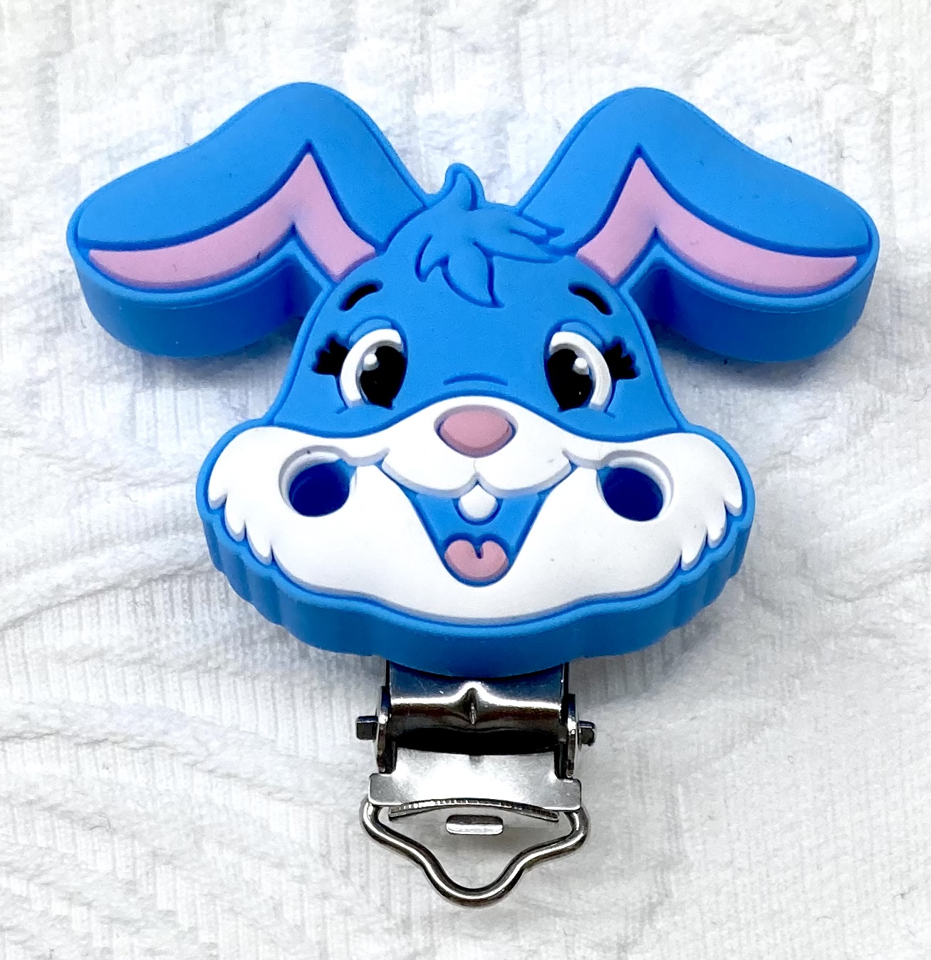 Silikon Formclips Häsli Skyblau