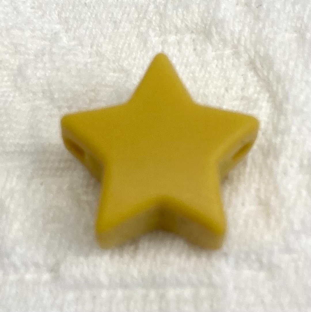 Beissmotiv Mini Sternli senfgelb 
