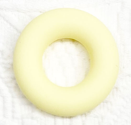 Beissringli/Donut pastellgelb 