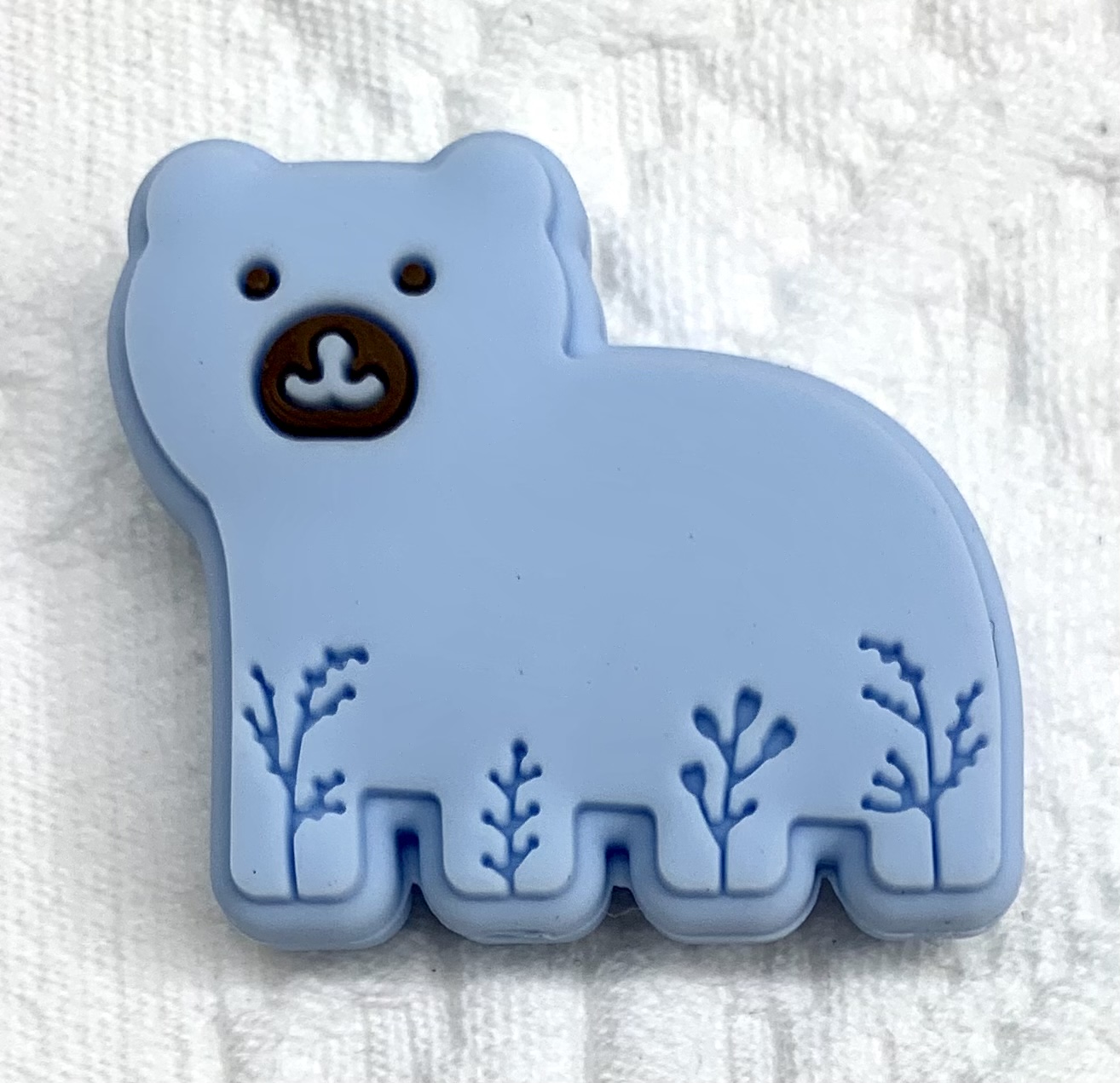 Beissmotiv Eisbär Boho pastellblau 