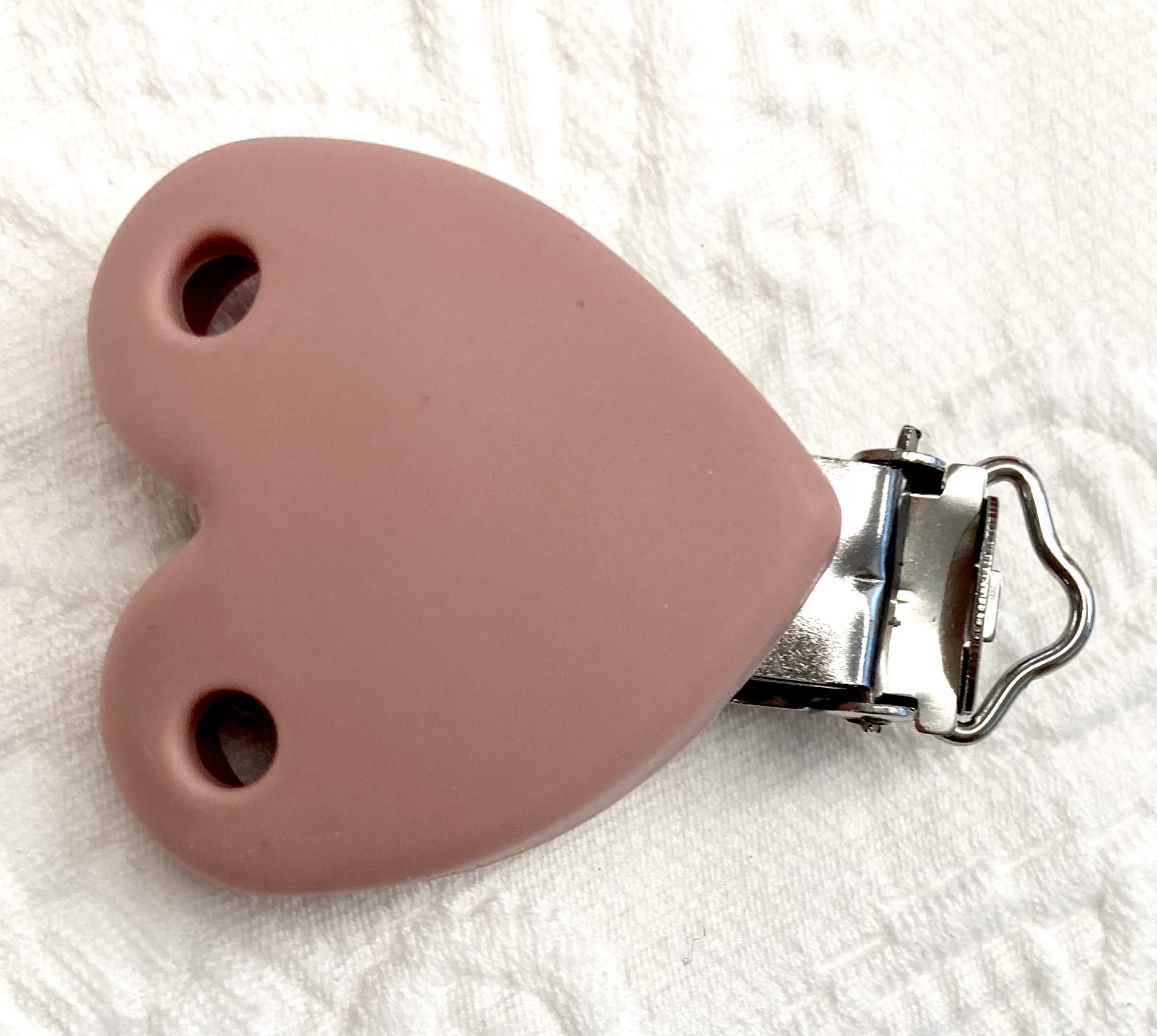 Silikon Formclips Herz blush