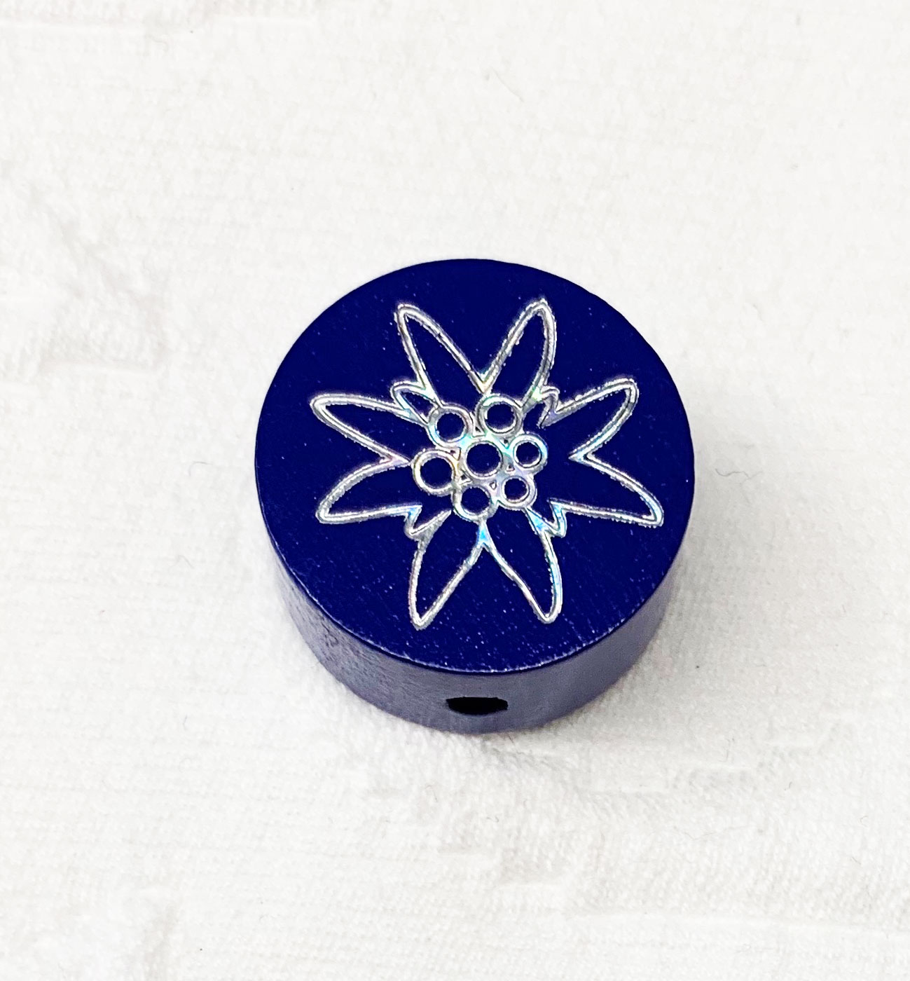 Glitzer-Scheibe Edelweiss dunkelblau 