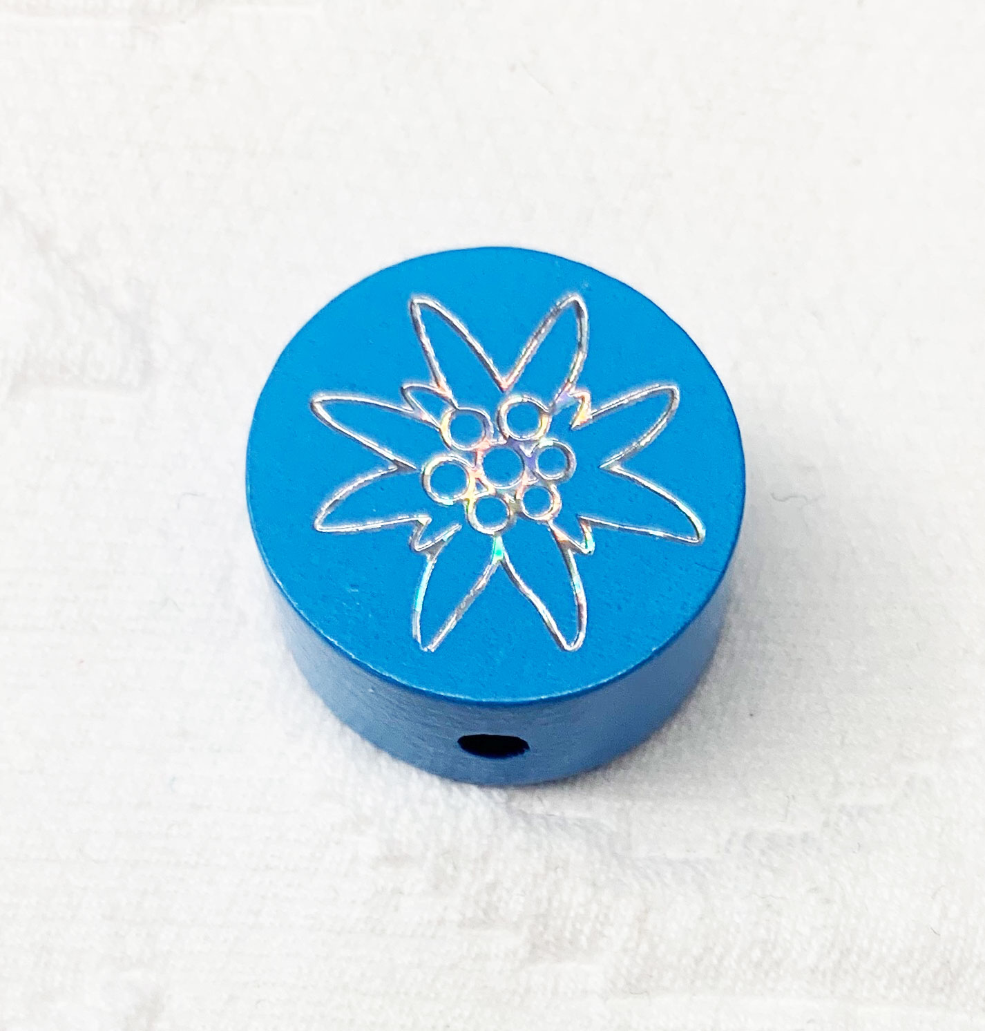 Glitzer-Scheibe Edelweiss skyblau 