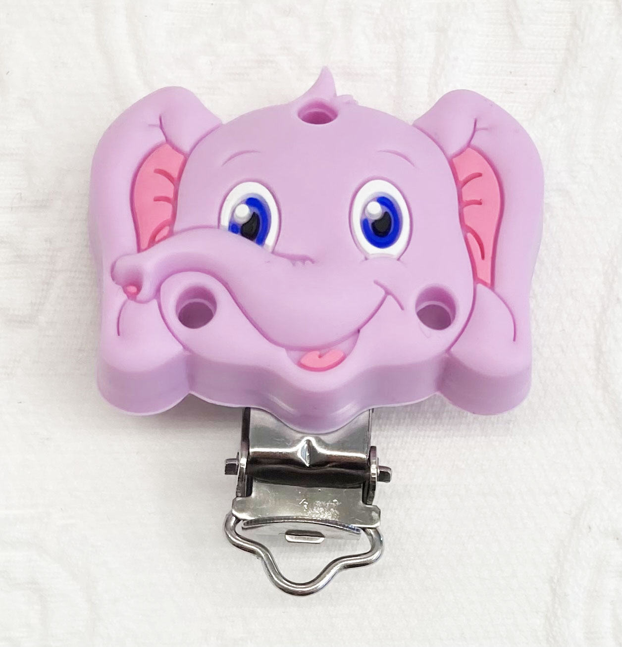 Silikon Formclip Elefant babyflieder 