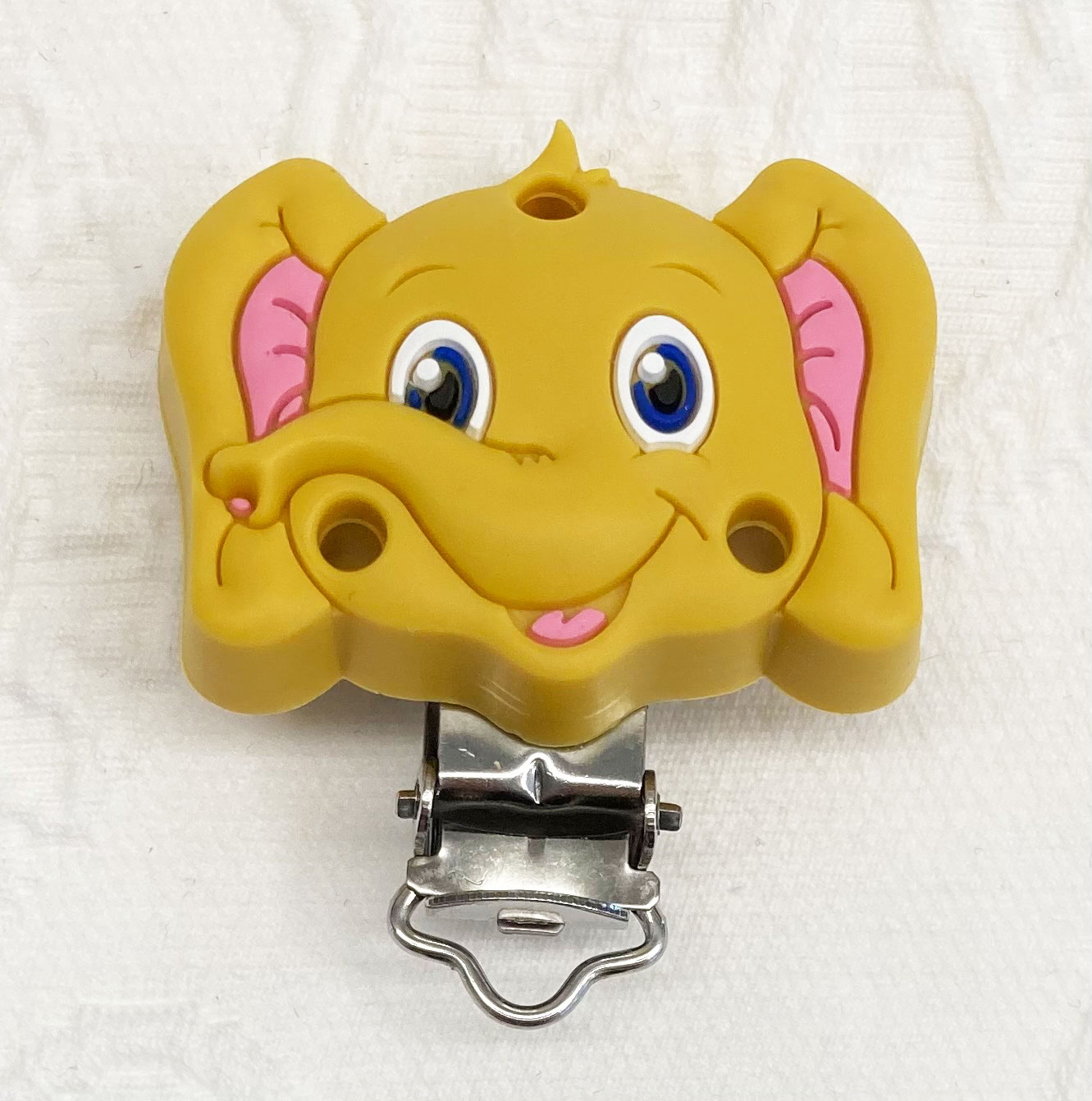 Silikon Formclip Elefant senfgelb 