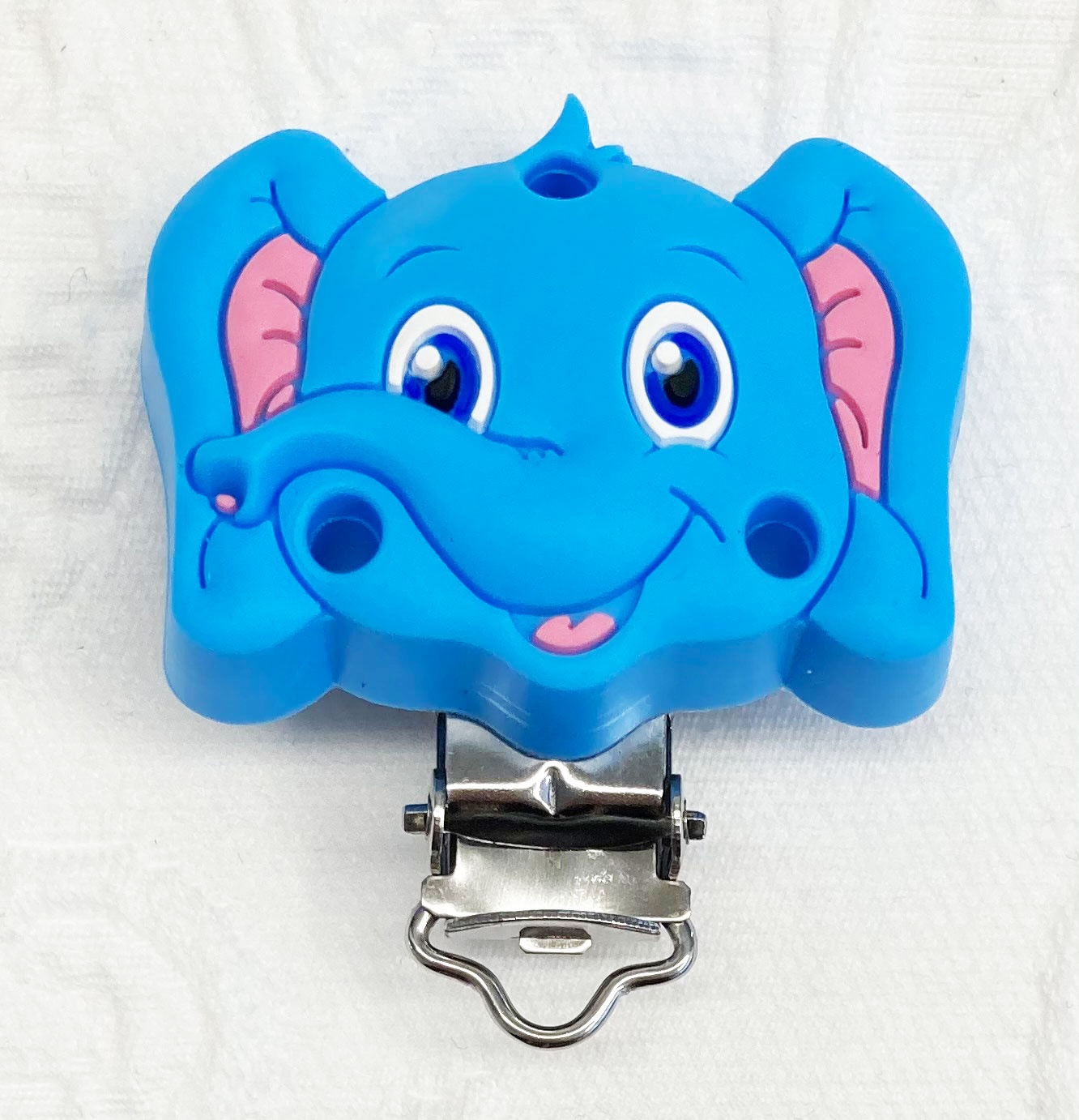 Silikon Formclip Elefant skyblau 