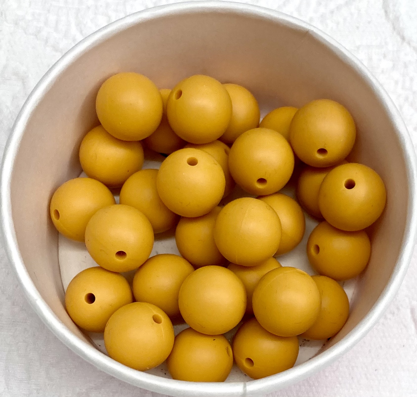 Silikonperlen 15mm mango