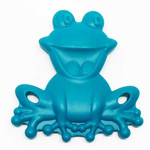 Beissanhänger Frosch türkis 