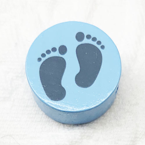 Motivscheibe Füssli babyblau-grau