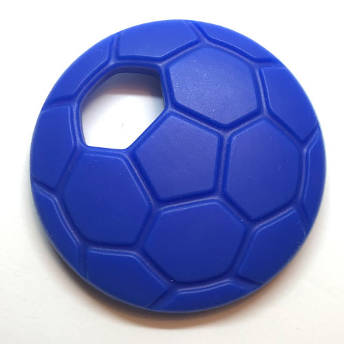 Fussball Anhänger mittelblau  
