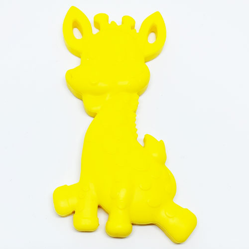 Beissanhänger Giraffe gelb 